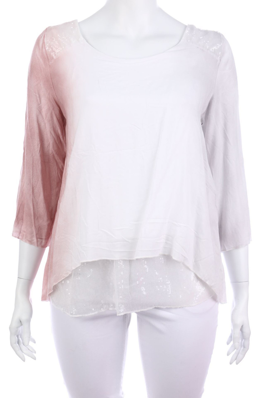 Best Connections - Bluse mit Pailletten - D 48