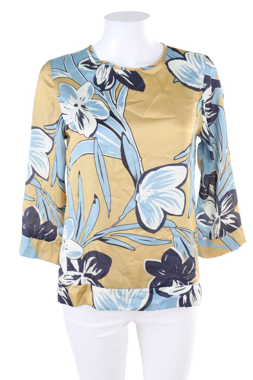 Ohne Label - Bluse mit Blumen-Print - D 40