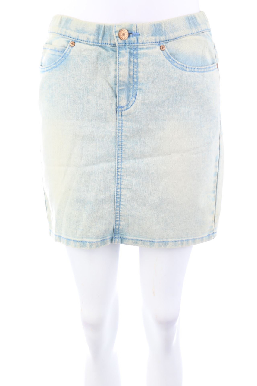 Noisy May - Mini-Jeansrock im Used Look - S