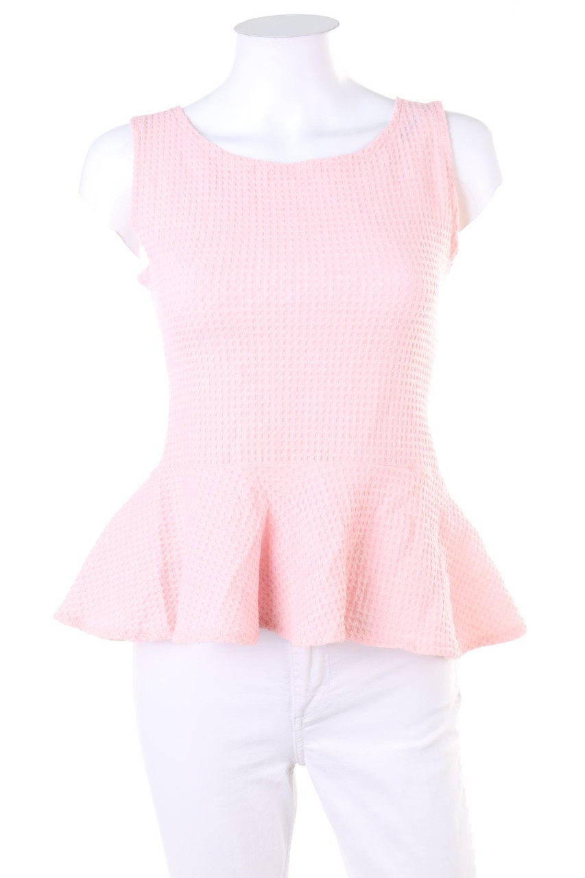 Ohne Label - Blusentop mit Schößchen - XS