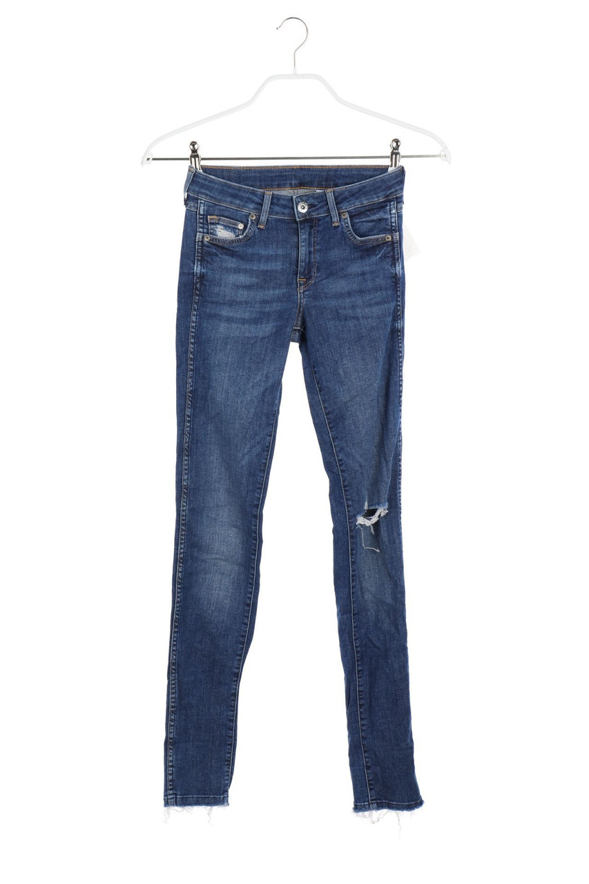 H&M &denim - Destroyed Skinny-Jeans - W26