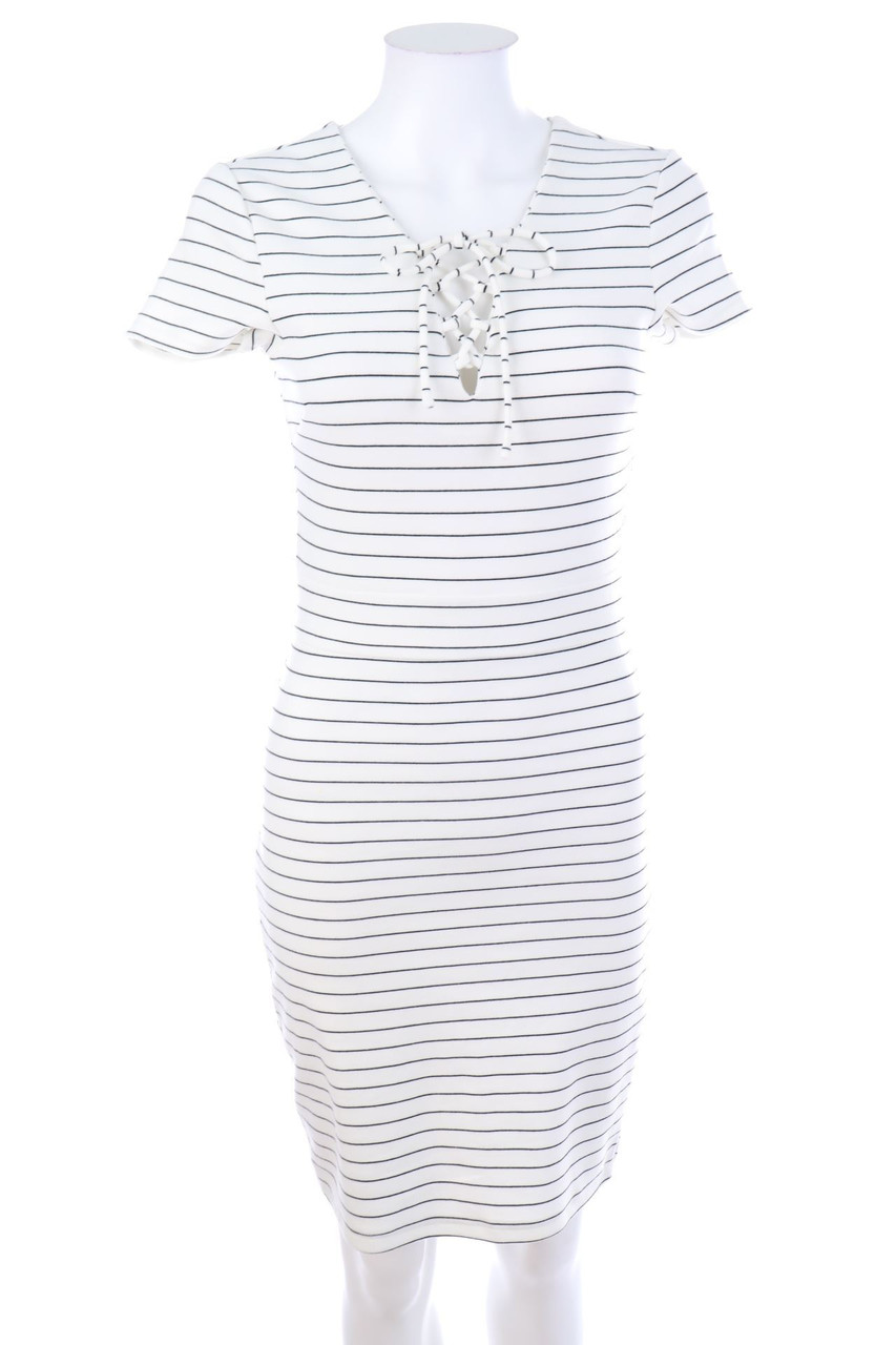 AMISU - Kleid mit Streifen - D 36