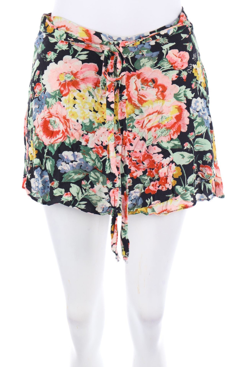 ZARA - Minirock mit Blumen-Print - S