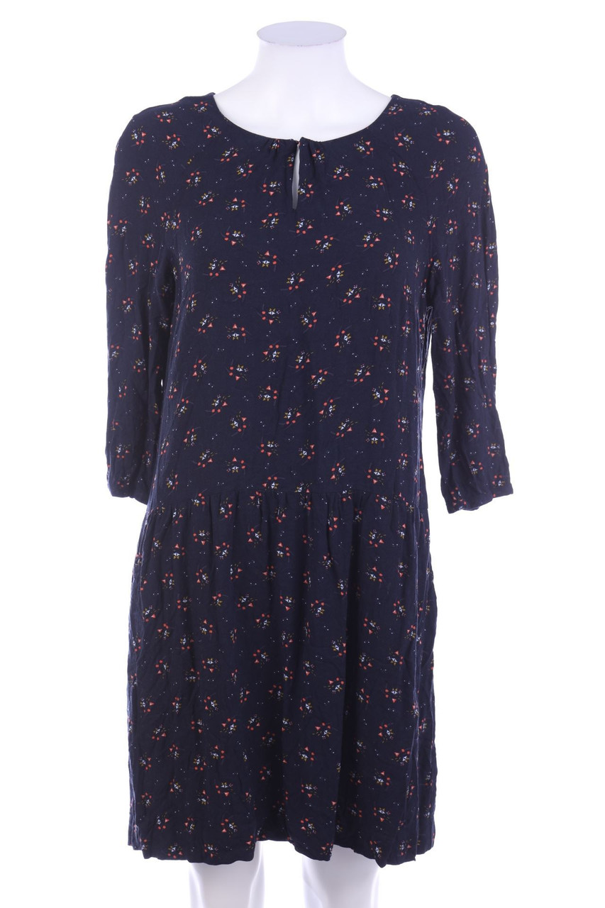 ESPRIT - Print-Kleid aus Viskose mit 3/4-Ärmel - D 40