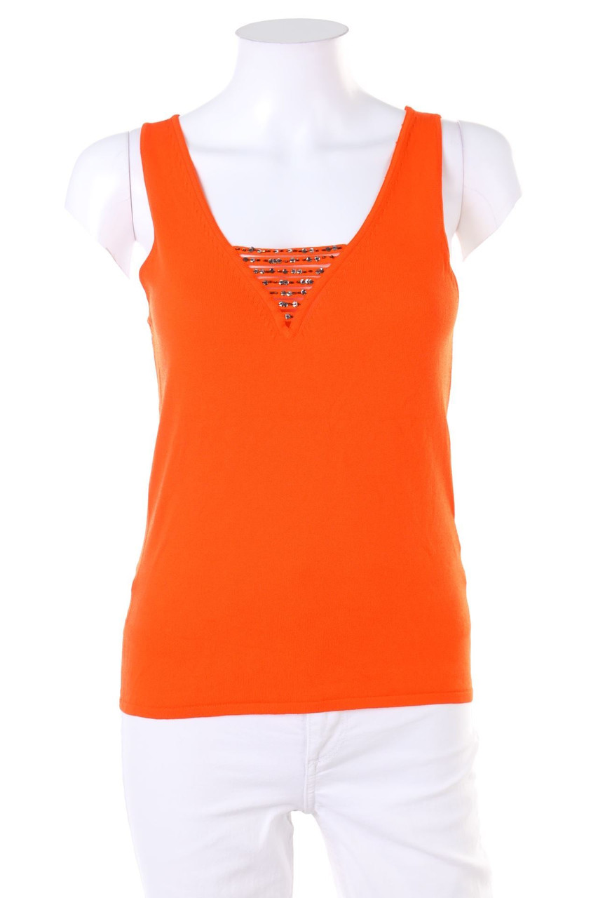 1.2.3. UN DEUX TROIS Paris - Strick-Top mit Perlen - D 32-34