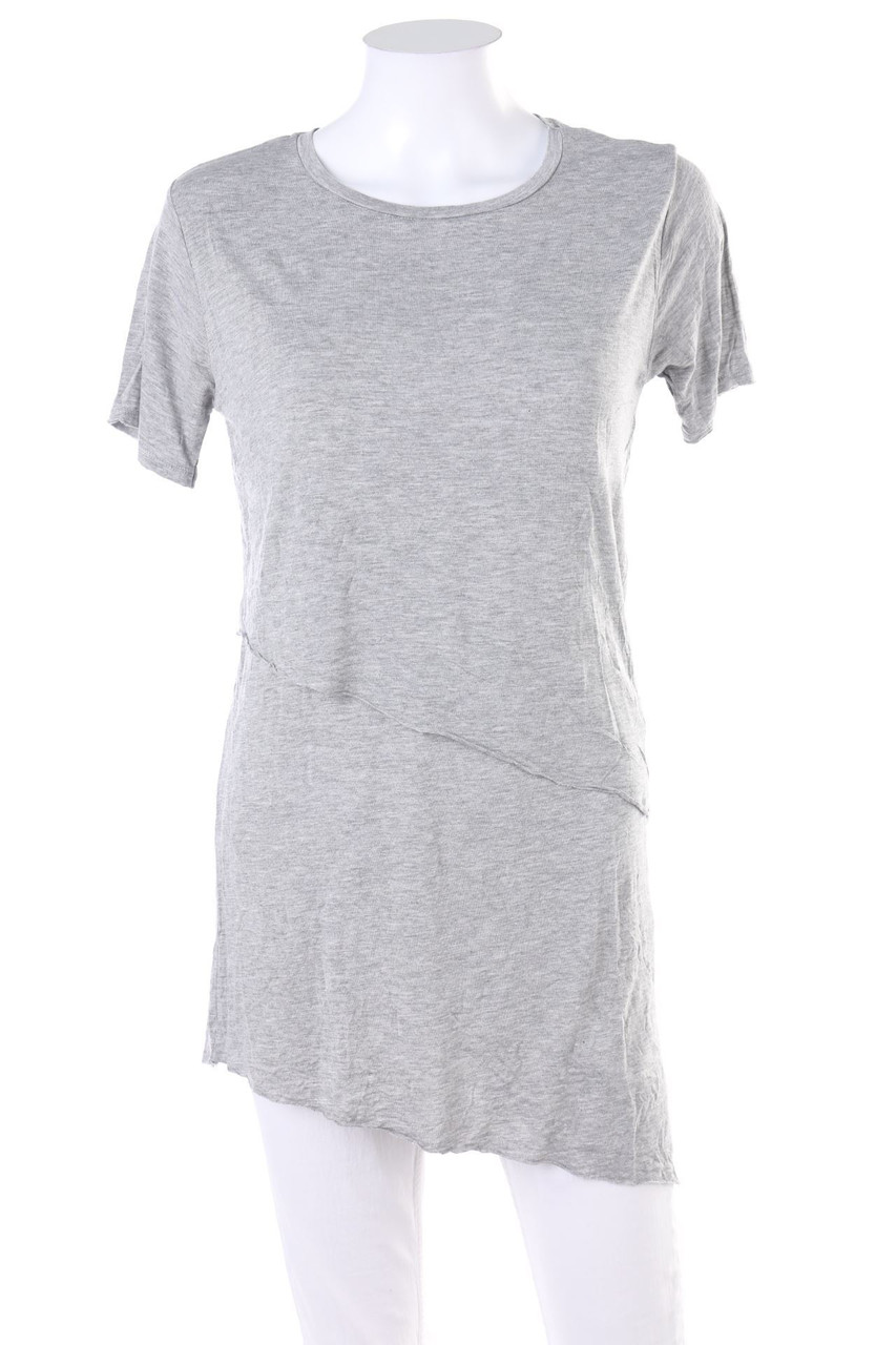 Shana - Kurzarm-Shirt mit asymmetrischem Schnitt - S