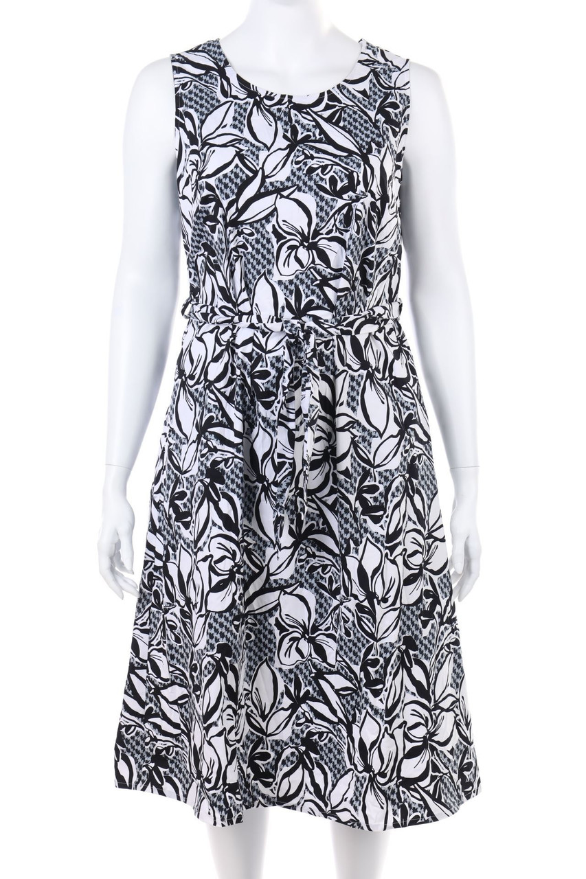 Alba Moda - Midikleid mit Blumen-Print - D 48