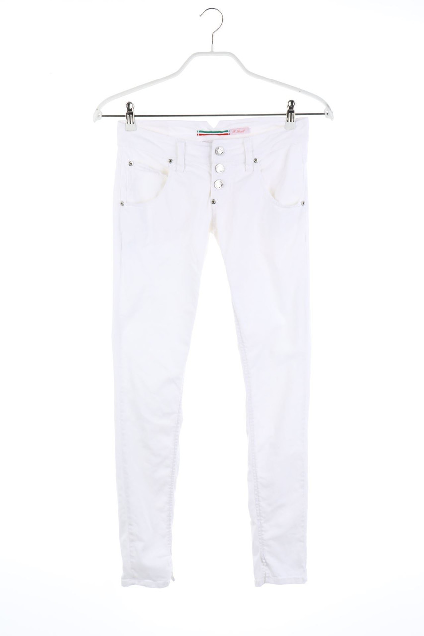 Please - Skinny-Jeans mit Logo-Plakette - XS