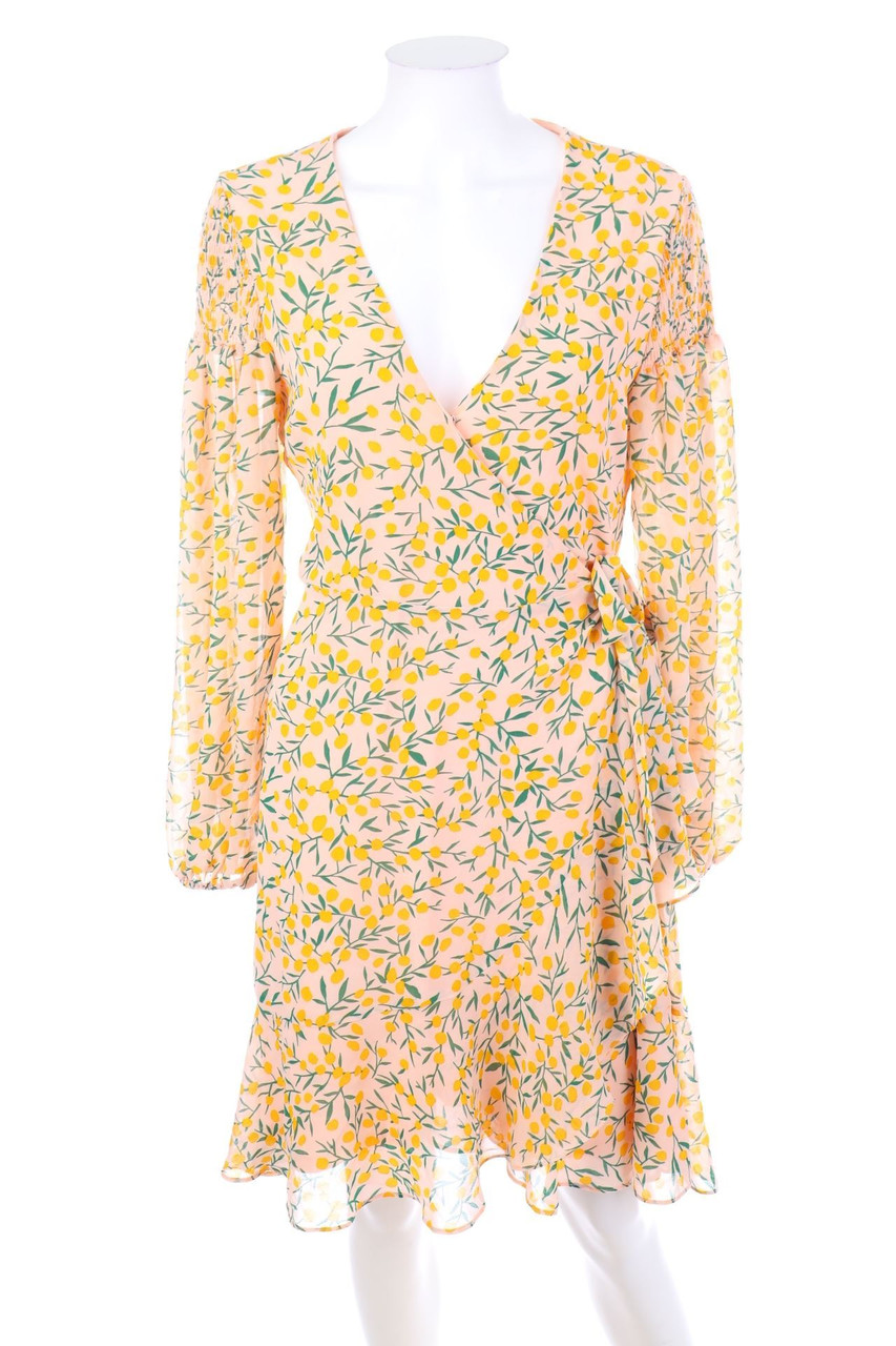 VILA - Wickelkleid mit Print - D 36