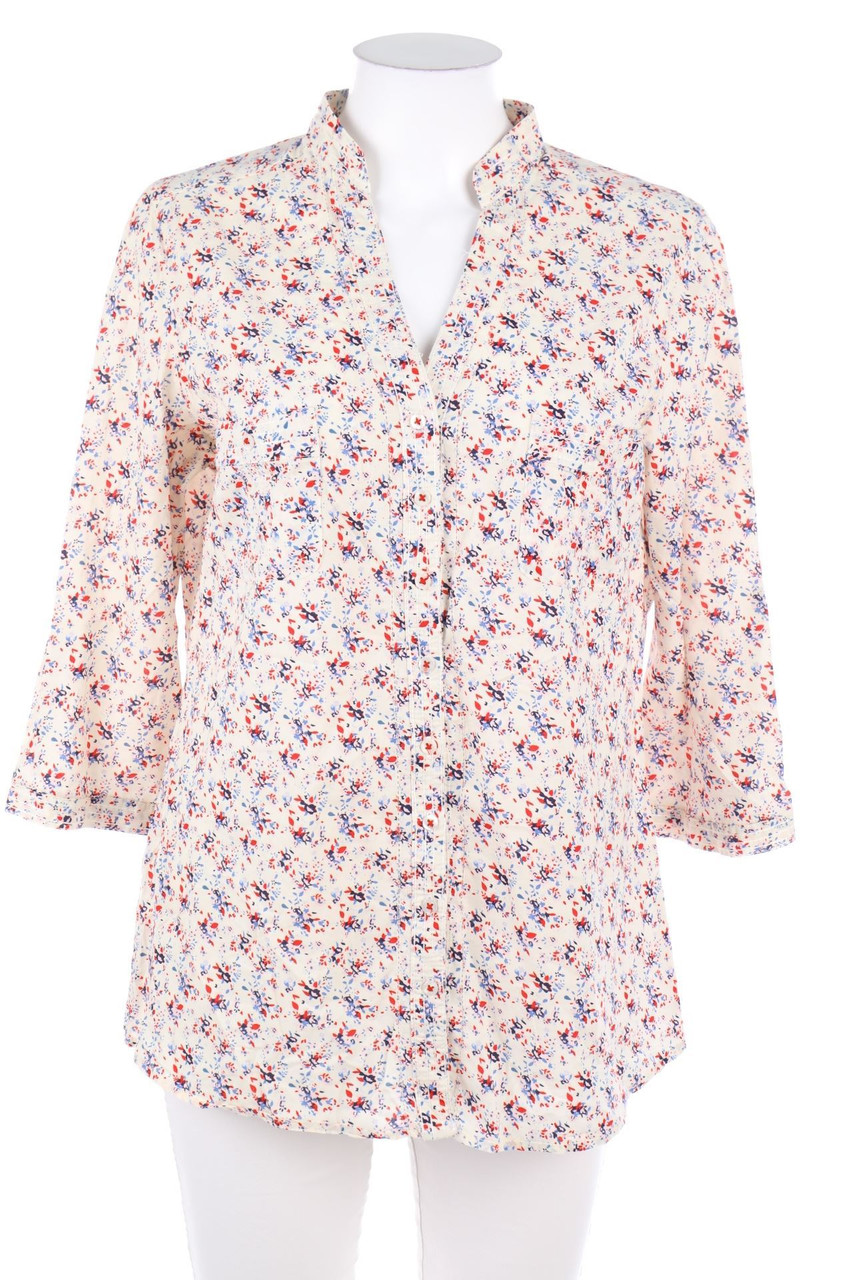 TCM - Bluse mit Krempel-Ärmeln - D 42