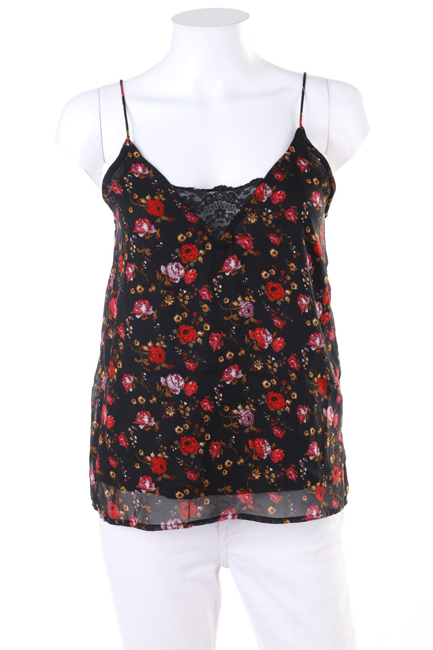 VERO MODA - Träger-Top mit Spitzen-Einsatz - XS