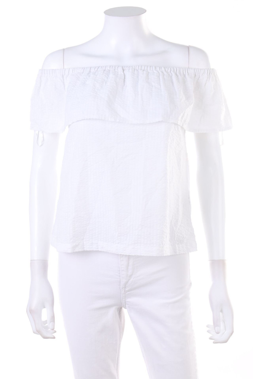 H&M DIVIDED - Carmen-Bluse aus Baumwolle - D 36