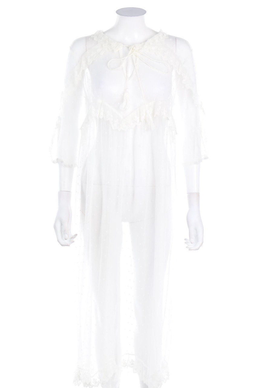 VONDA - Spitzen-Boho-Kleid - XXXL