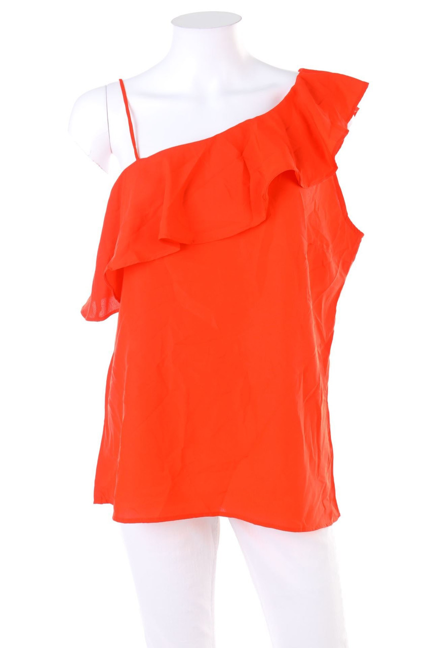 Ohne Label - Blusentop mit Volants - L