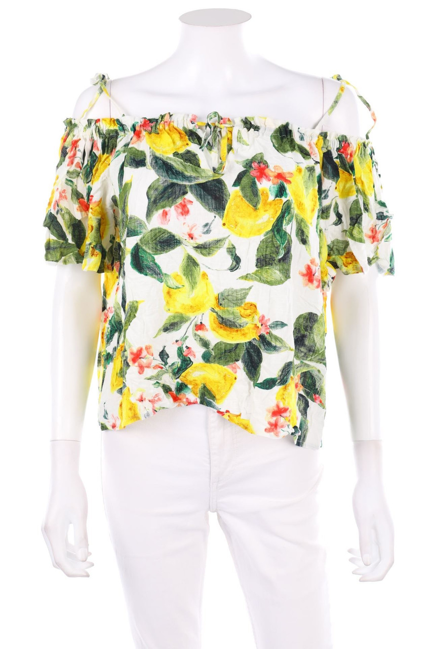 Ohne Label - Cold-Shoulder-Bluse - S