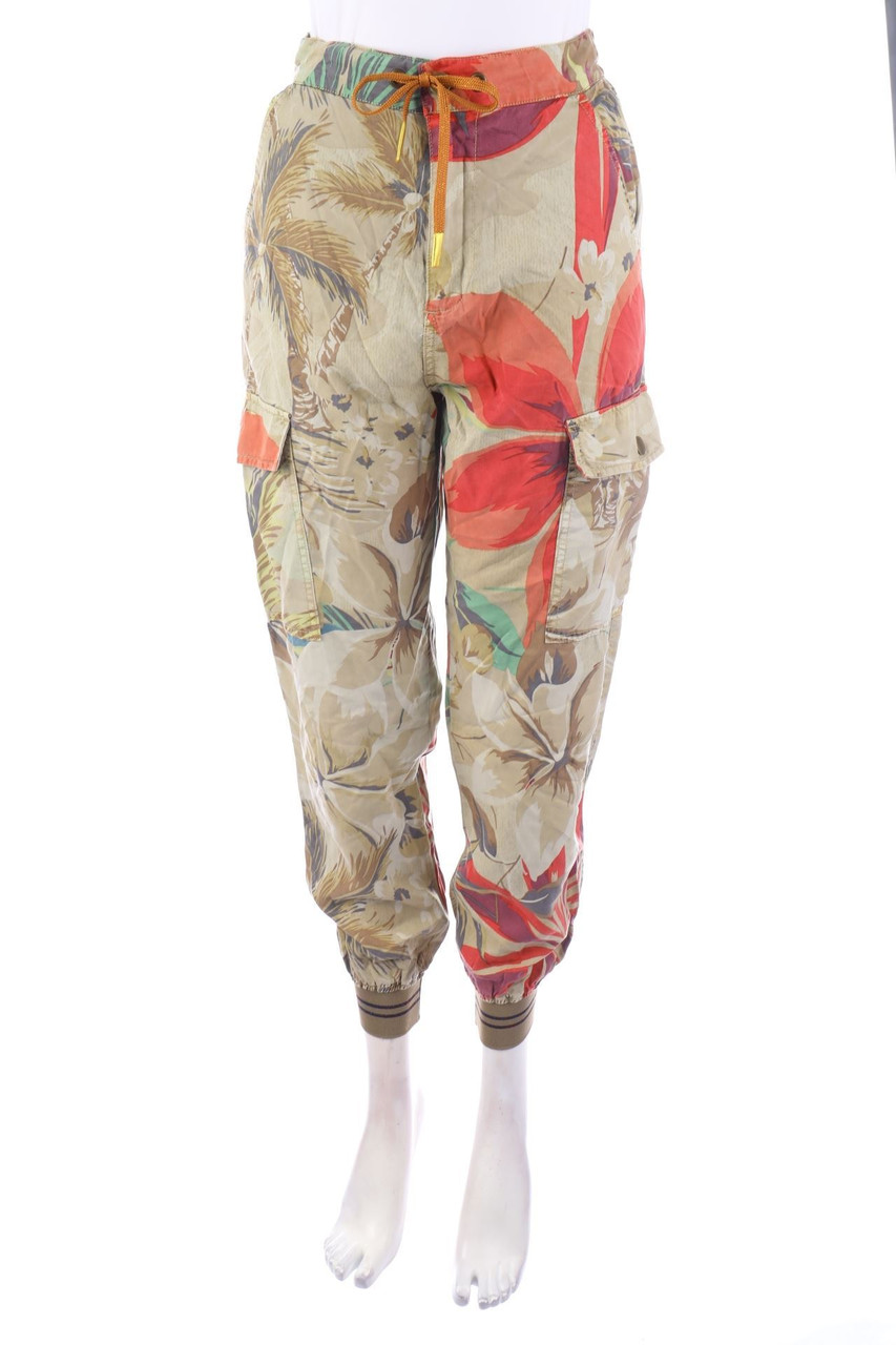 Desigual - Cargo-Hose mit Blumen-Print - XS
