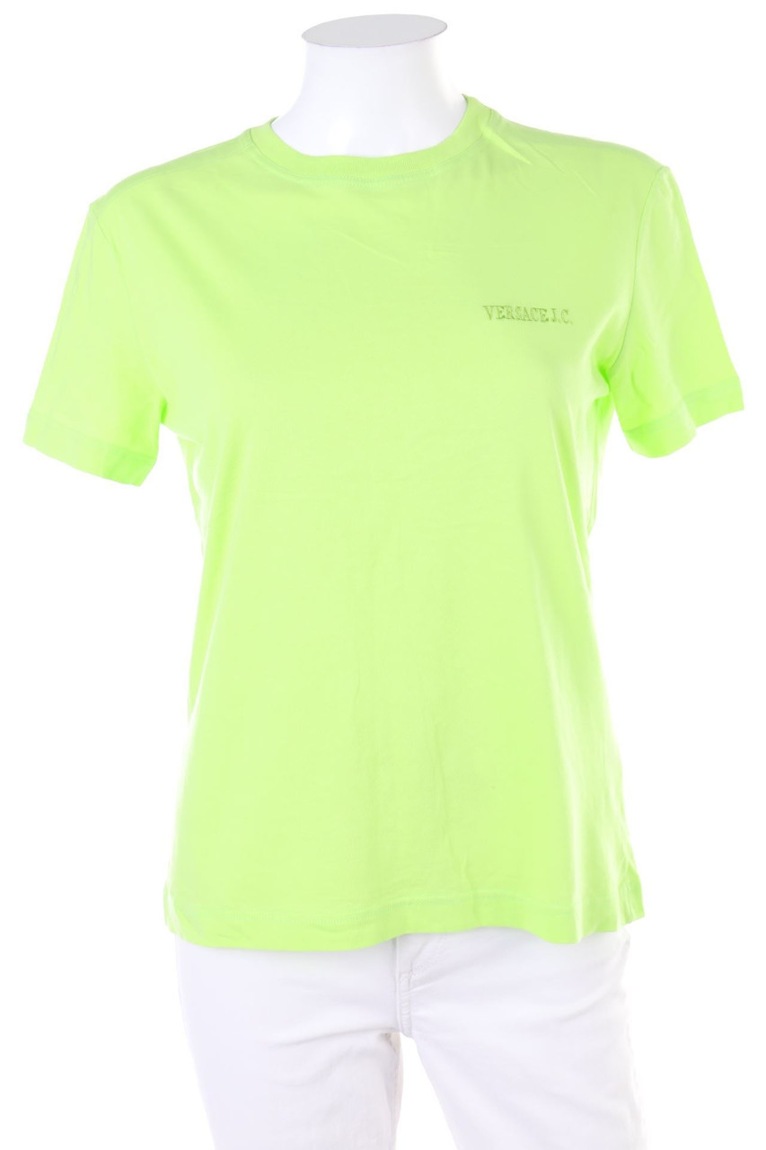 VERSACE JEANS COUTURE - Kurzarm-Shirt mit Logo-Stickerei - S