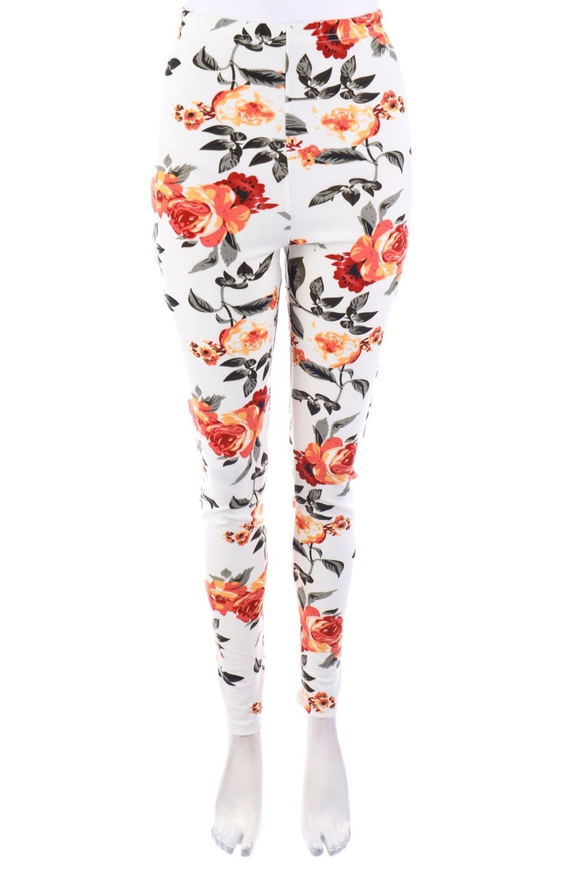 SHEIN - Leggings mit Blumen-Print - D 34