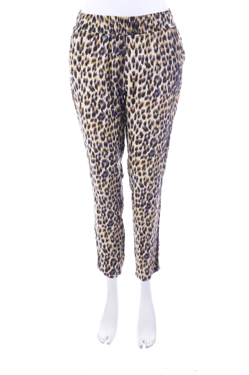 JAQUELINE DE YOUNG - Hose aus Viskose mit Animal-Print - S