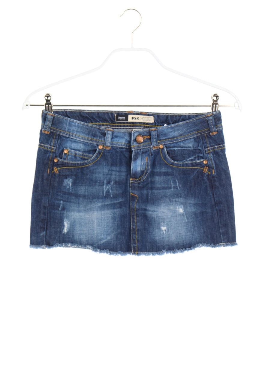 Bershka BSK GIRL - distressed Mini-Jeansrock - D 32