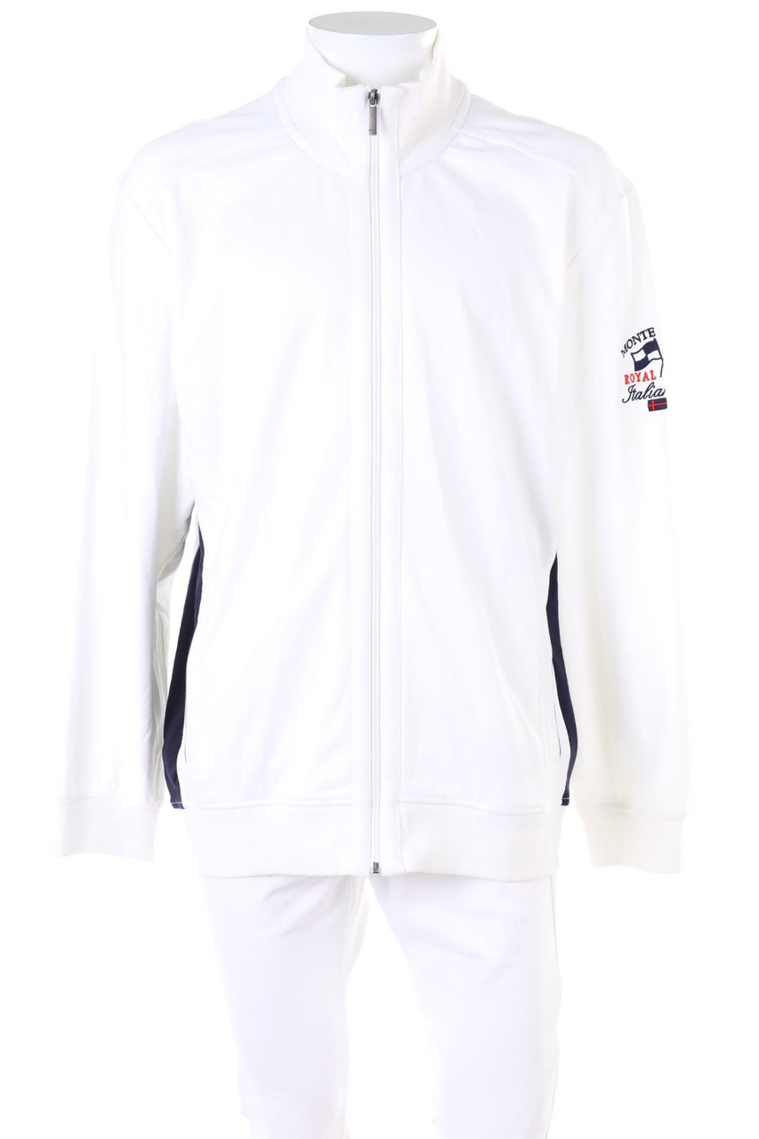 BONITA men - Sweatjacke aus Baumwolle mit Stickereien - XXXL