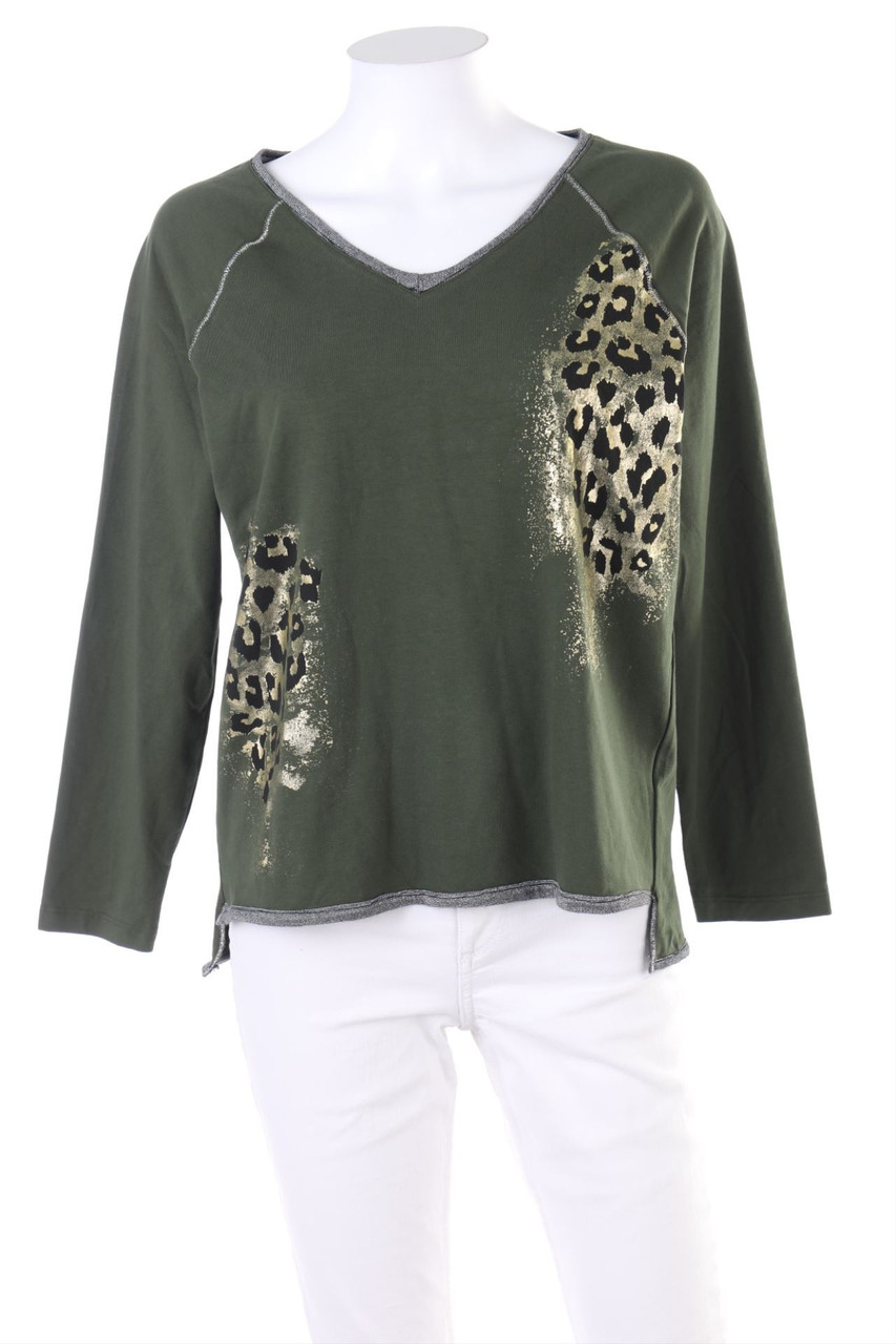 AMY VERMONT - Longsleeve-Shirt mit Animal-Print - D 42