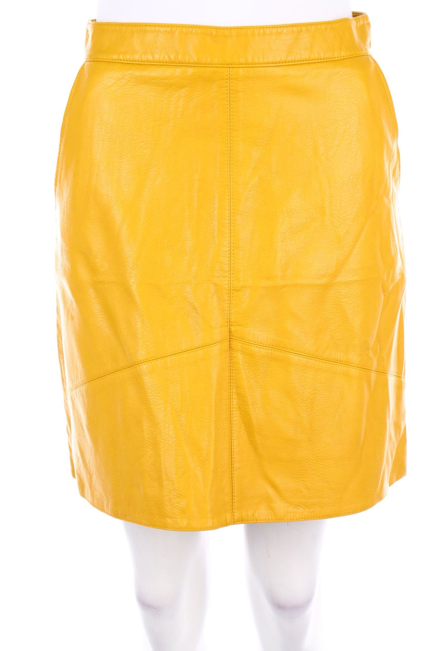ZARA - Faux Leather-Mini-Rock - S
