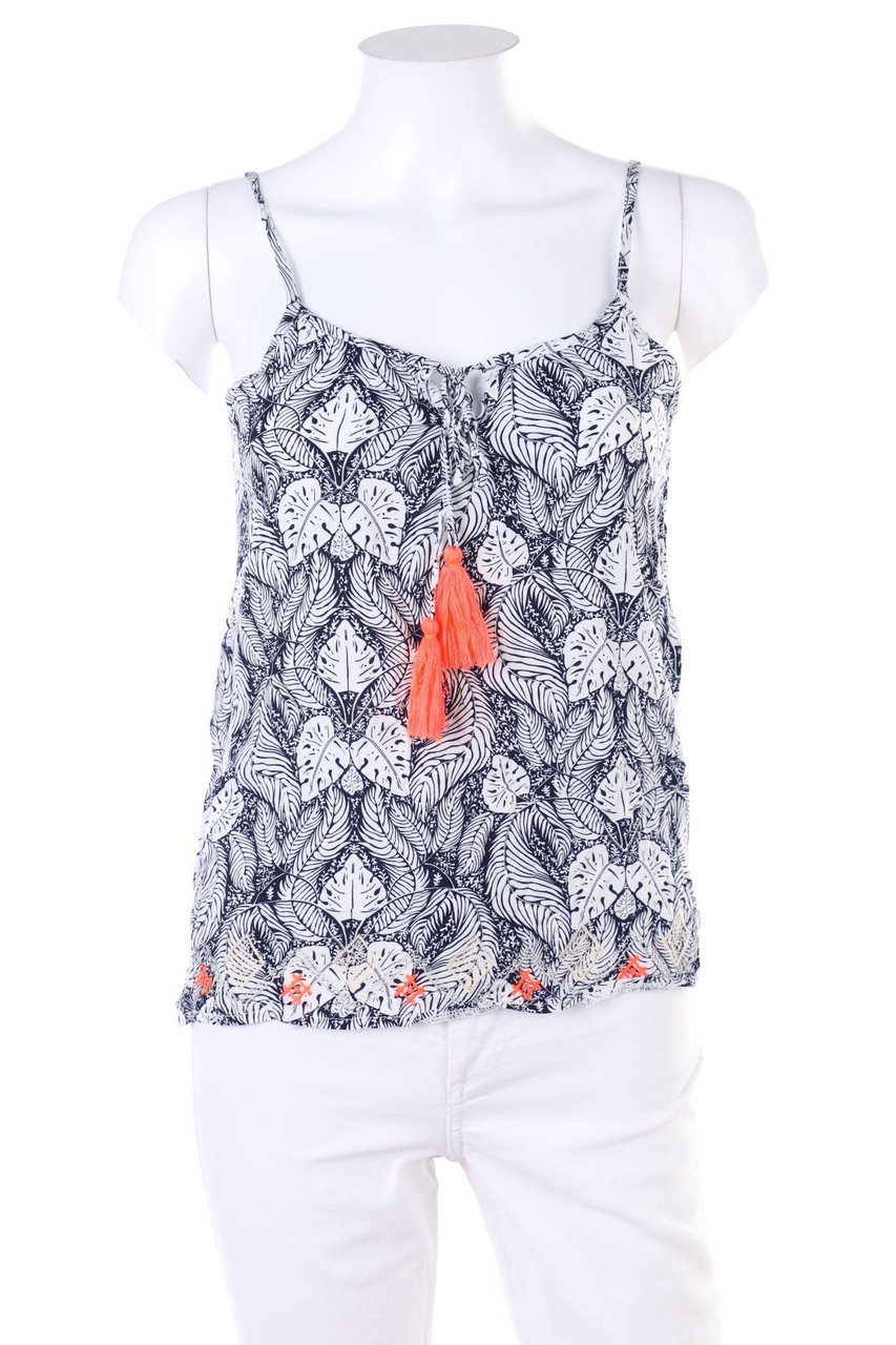 Lili & Lala - Print-Top in A-Linie aus Viskose mit Quasten - S