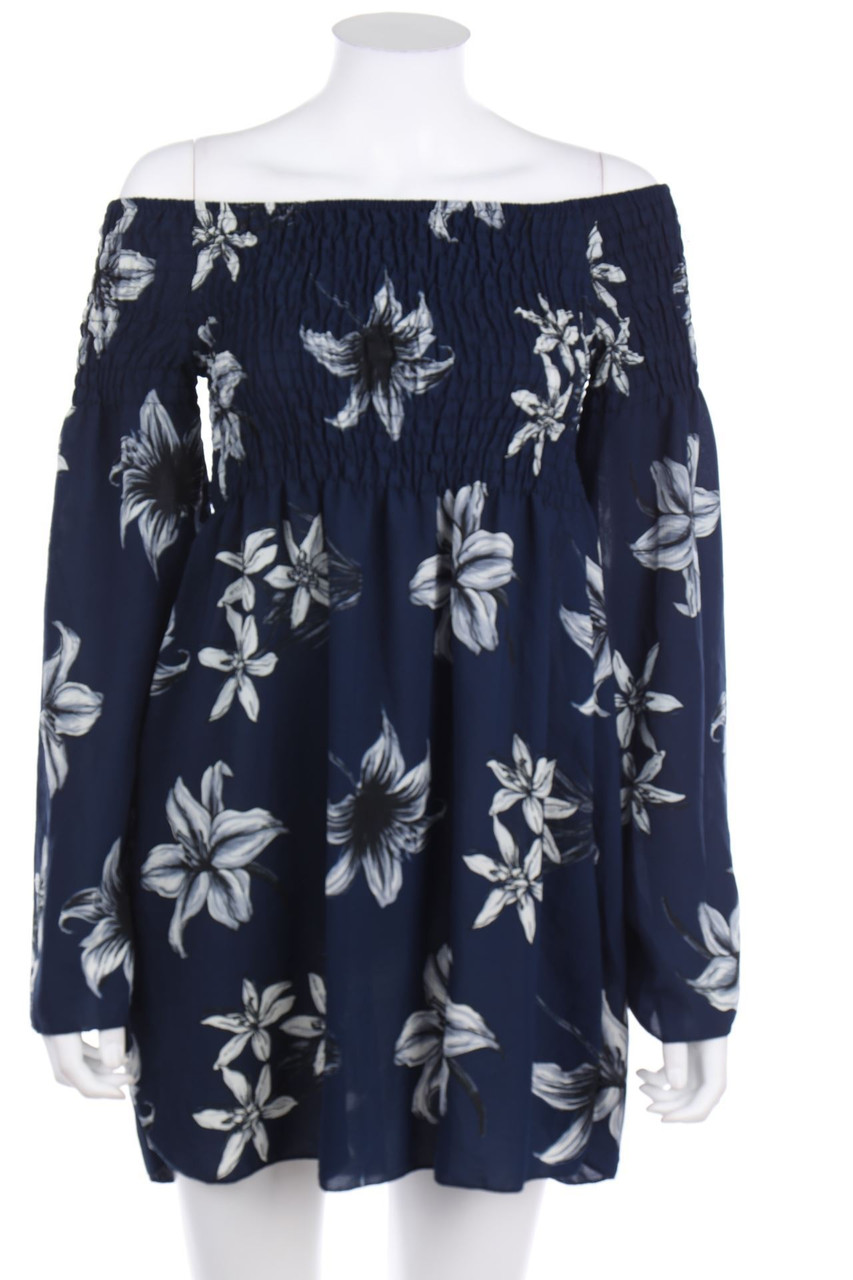 TODAY - Carmen-Kleid mit Blumen-Print - M