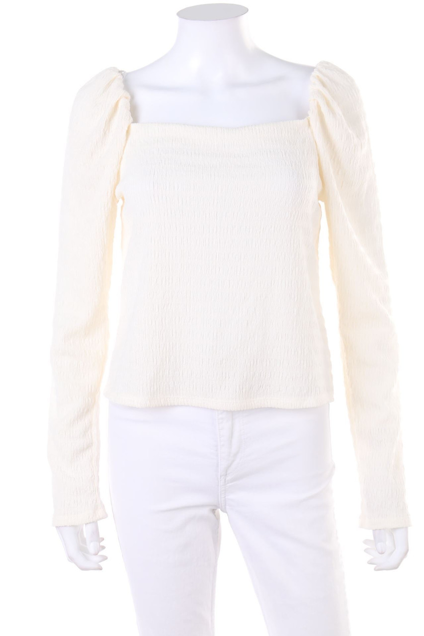 H&M - Bluse mit Raffungen - M