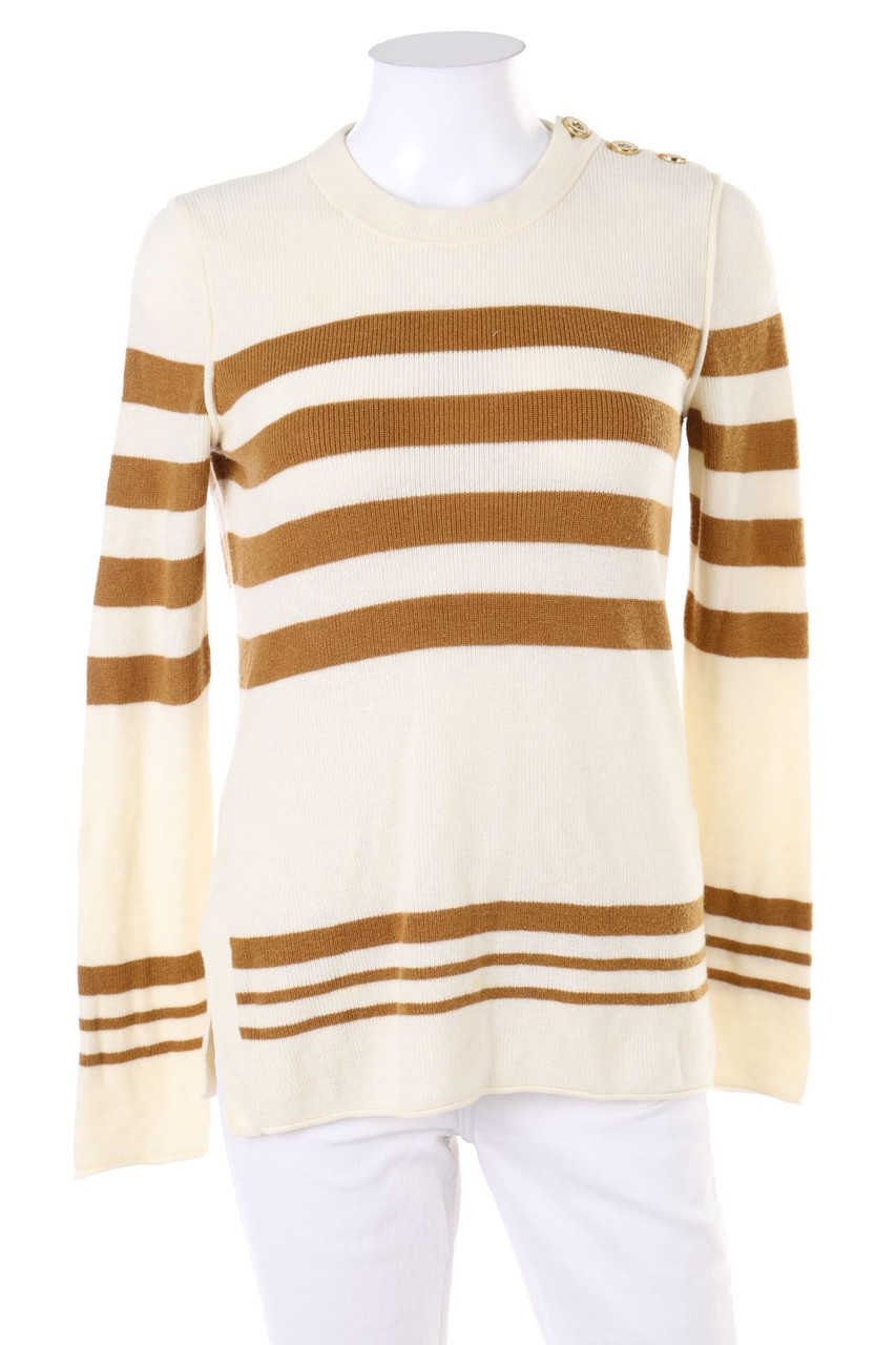 SISLEY - Strick-Pullover mit Knöpfen - D 40