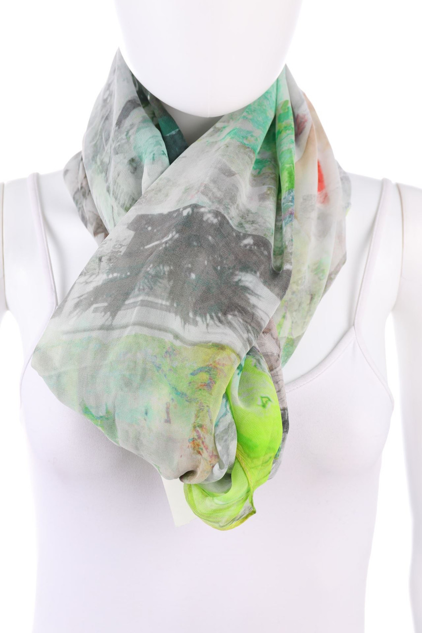 Marc O´Polo Pure - Schal mit Print - ONE SIZE