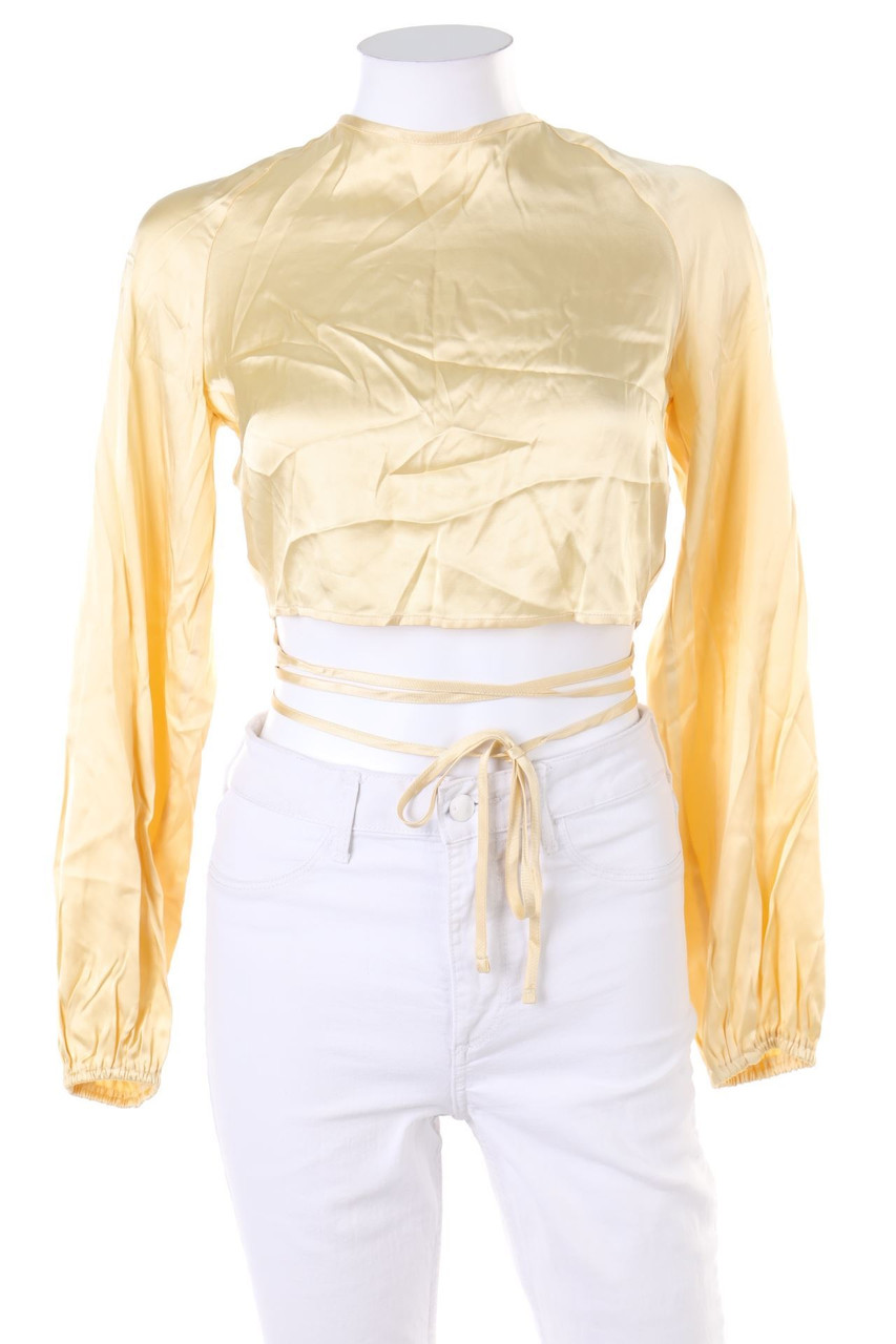 LeGer BY LENA GERCKE - Satin-Bluse mit Rückenausschnitt zum Knoten - D 38