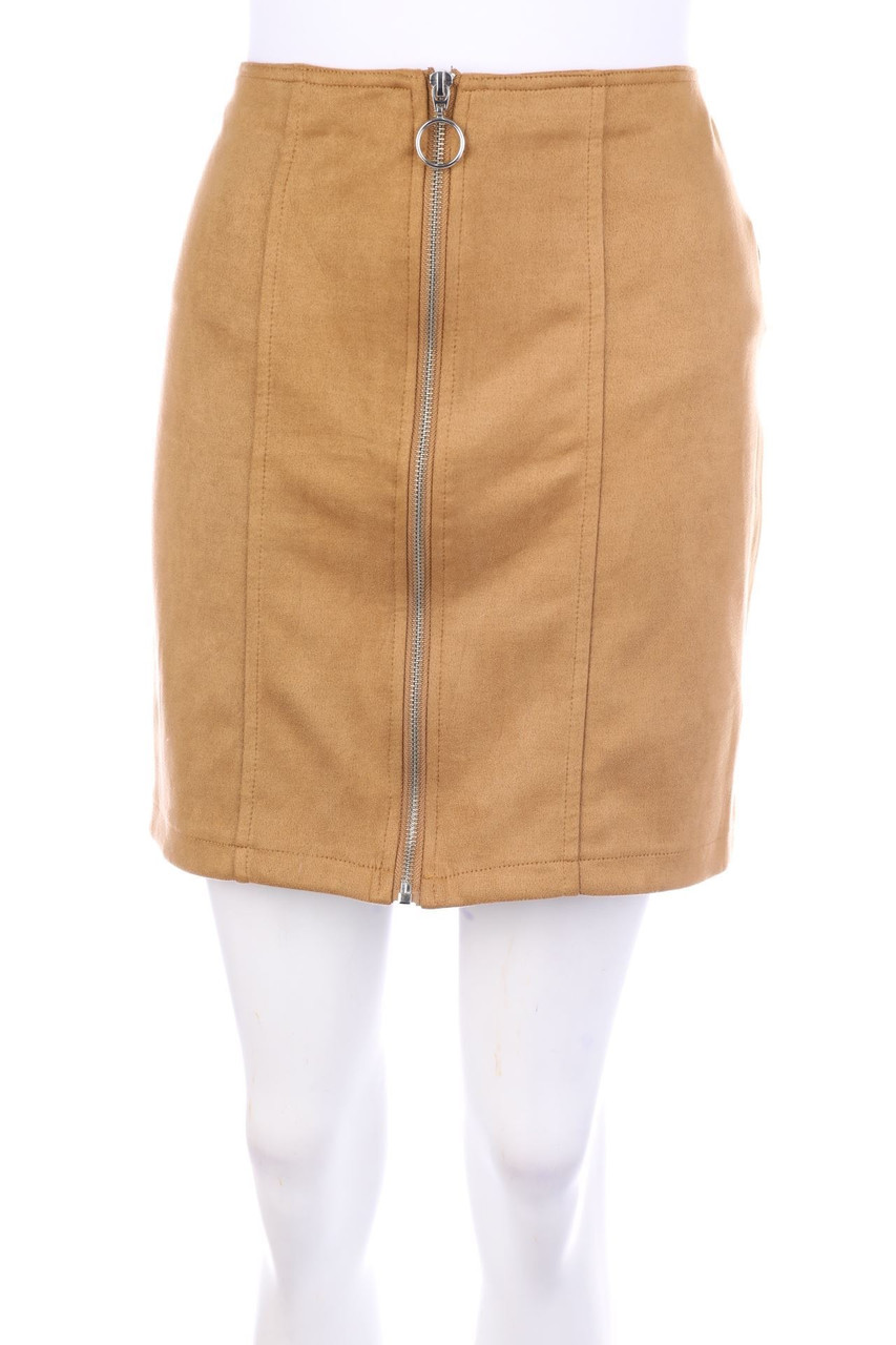 Chicorée - Faux Leather-Mini-Rock - M