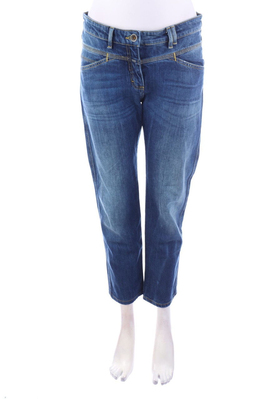 CLOSED - Used Look Cropped Jeans - D 44
