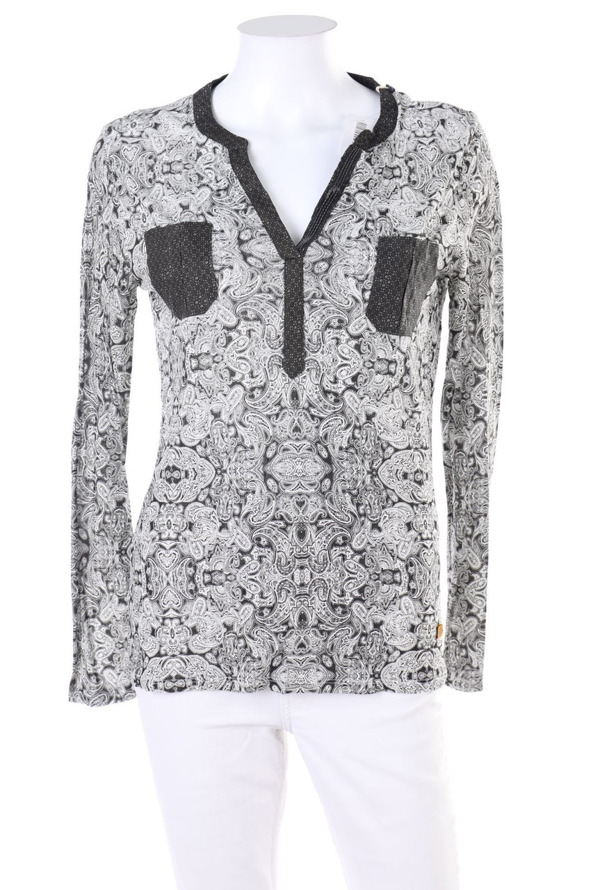 ARQUEONAUTAS - Longsleeve-Shirt mit Paisley-Print - M