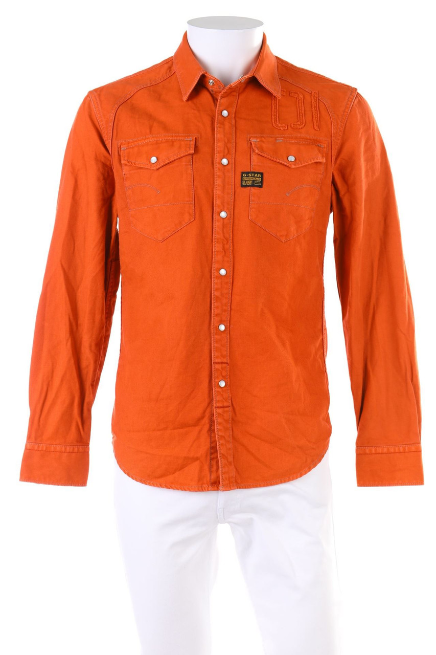 G-STAR RAW - Denim-Hemd mit aufgesetzten Taschen - M
