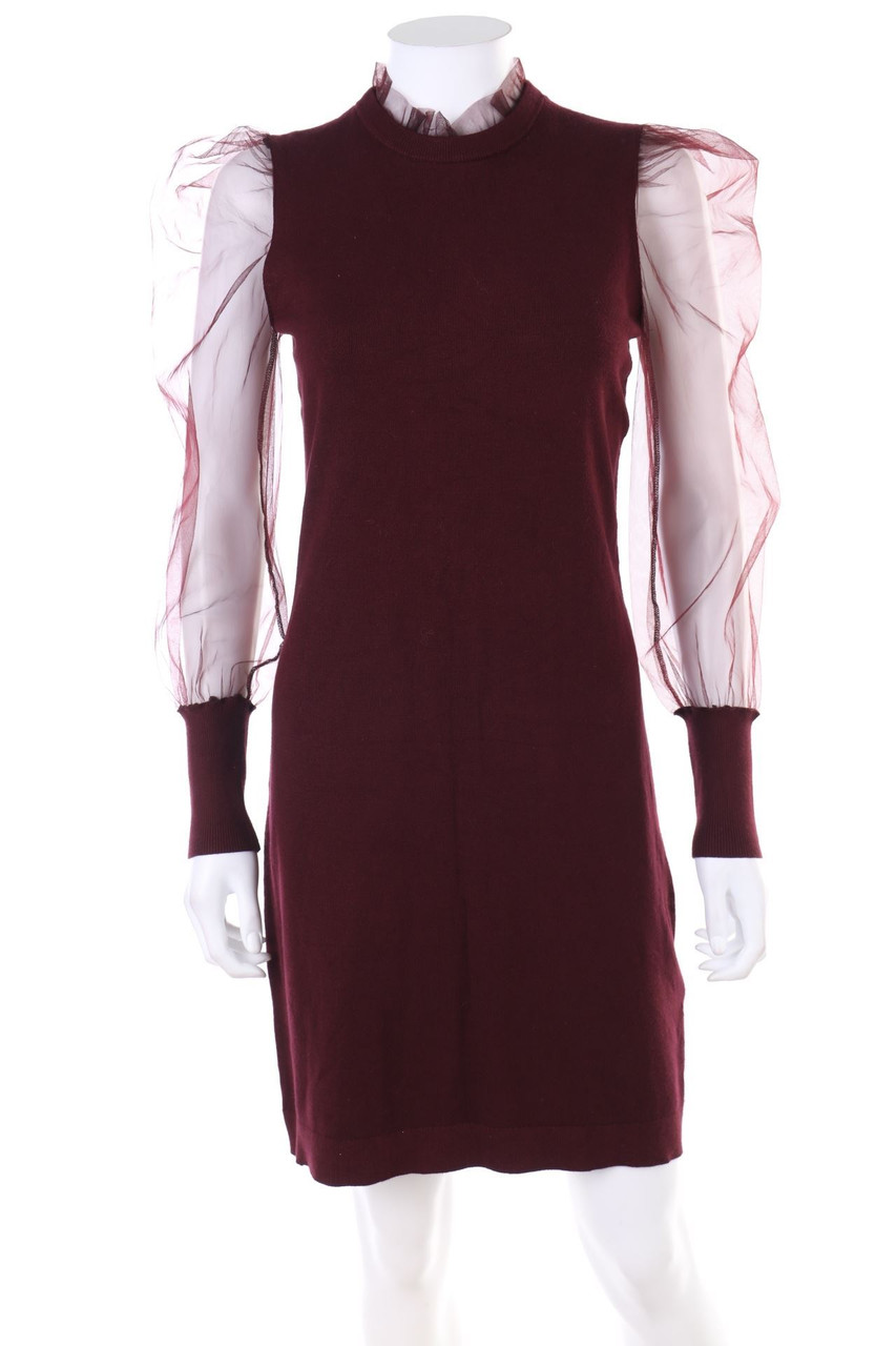 MORGAN - Kleid mit Mesh-Einsatz - XS