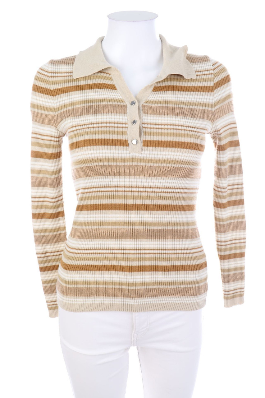 DAMART - Langarm-Polo-Shirt aus Woll-Mix - D 34