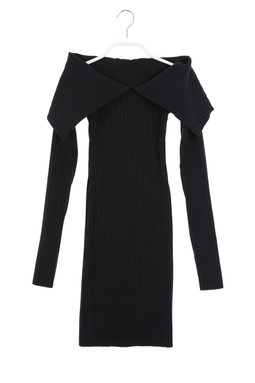 Ohne Label - Carmen-Kleid mit Kragen - D 32