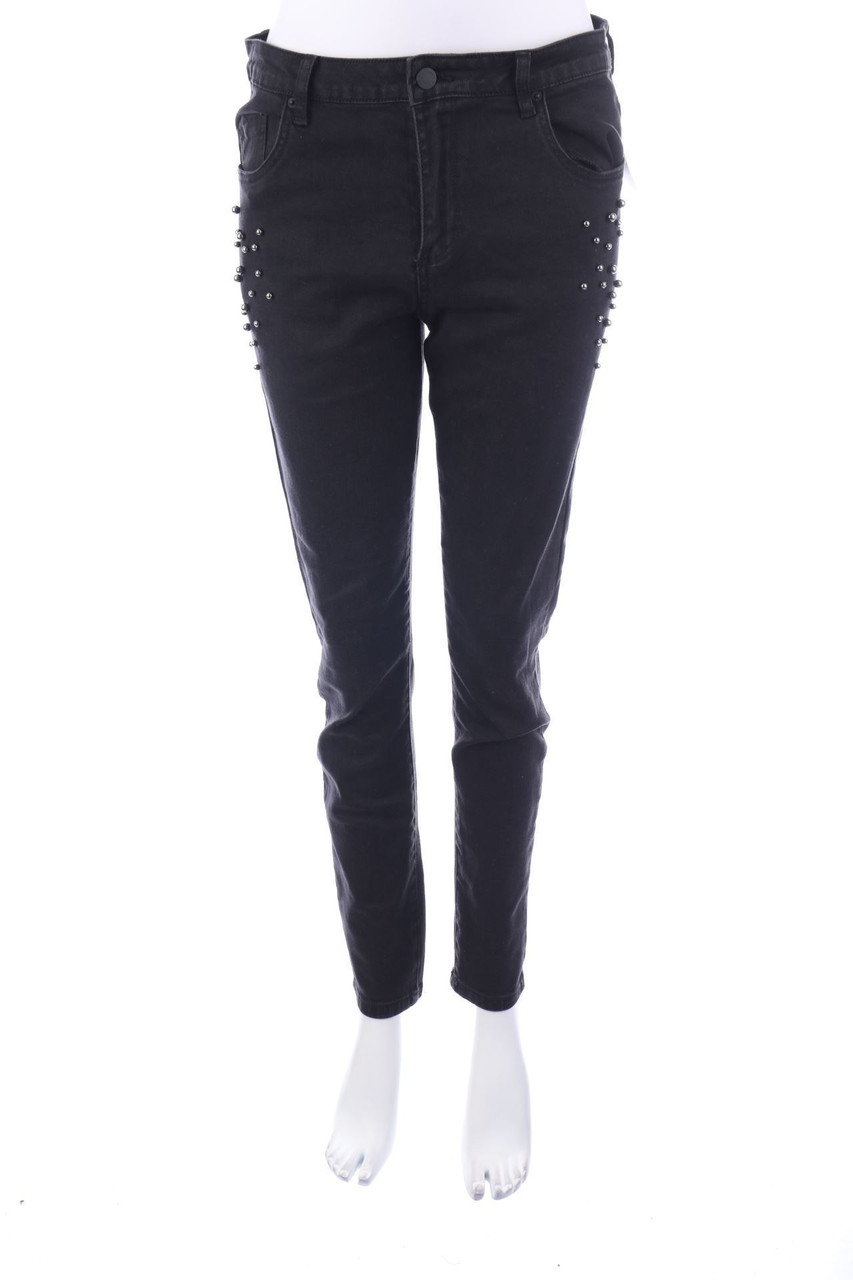 Jennyfer - Used Look Skinny-Jeans mit Nieten - D 40