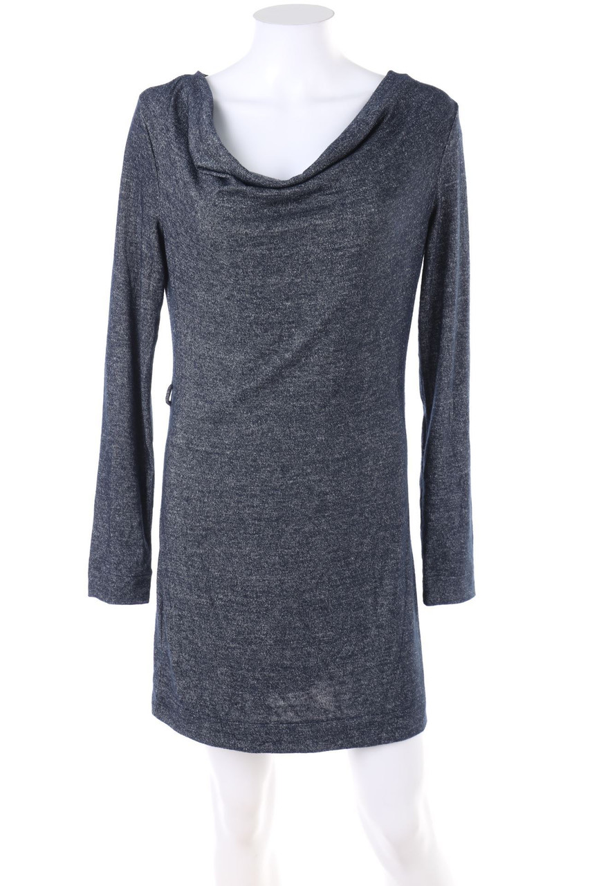 MANGO - Kleid mit Wasserfall-Ausschnitt - S