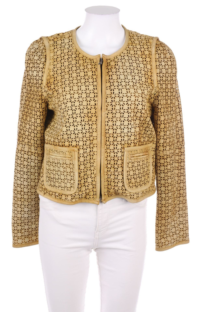 les marees - Leder-Jacke mit Cut-outs - D 42