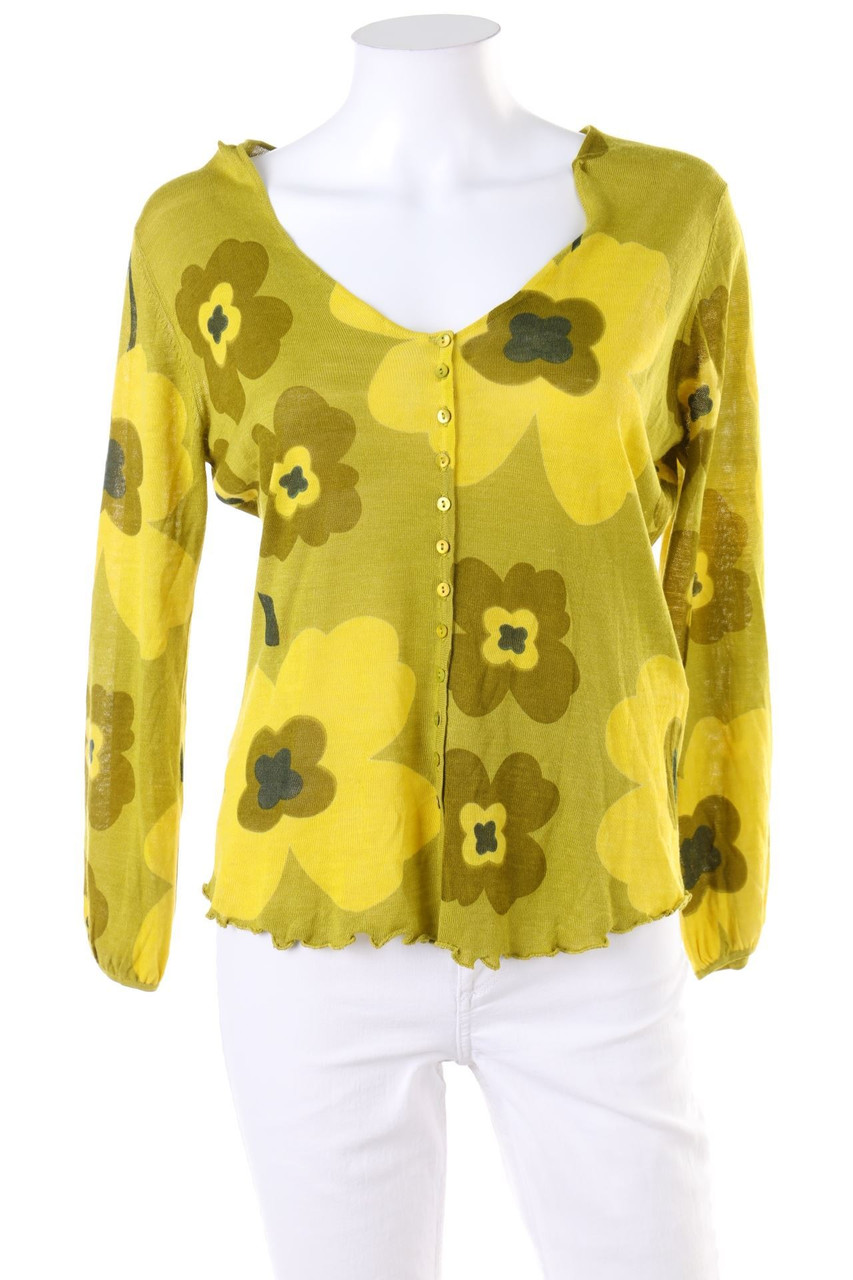mansted - Cardigan mit Blumen-Print - L