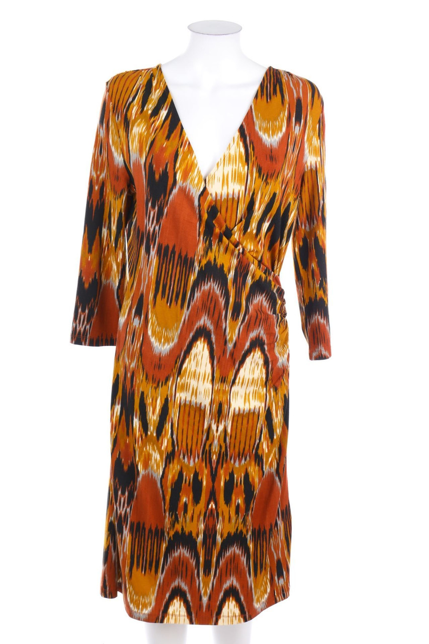 MORE & MORE - Print-Midikleid mit Drapierung - D 40