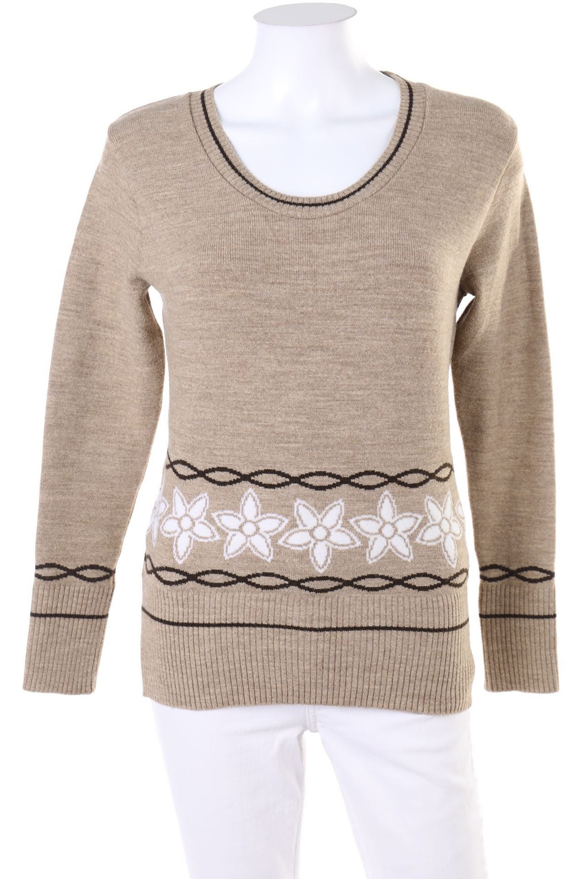 Ohne Label - Strick-Pullover mit Muster - D 34