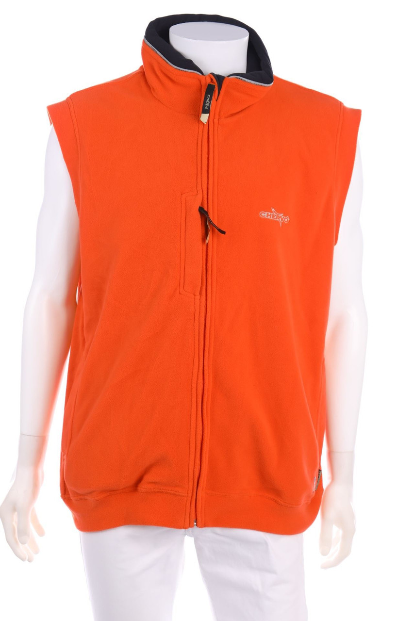 CHERVÒ - Fleece-Weste mit Logo-Stickerei - 54