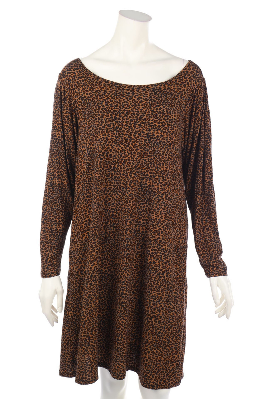 marivie - Kleid aus Jersey mit Leo-Print - D 42