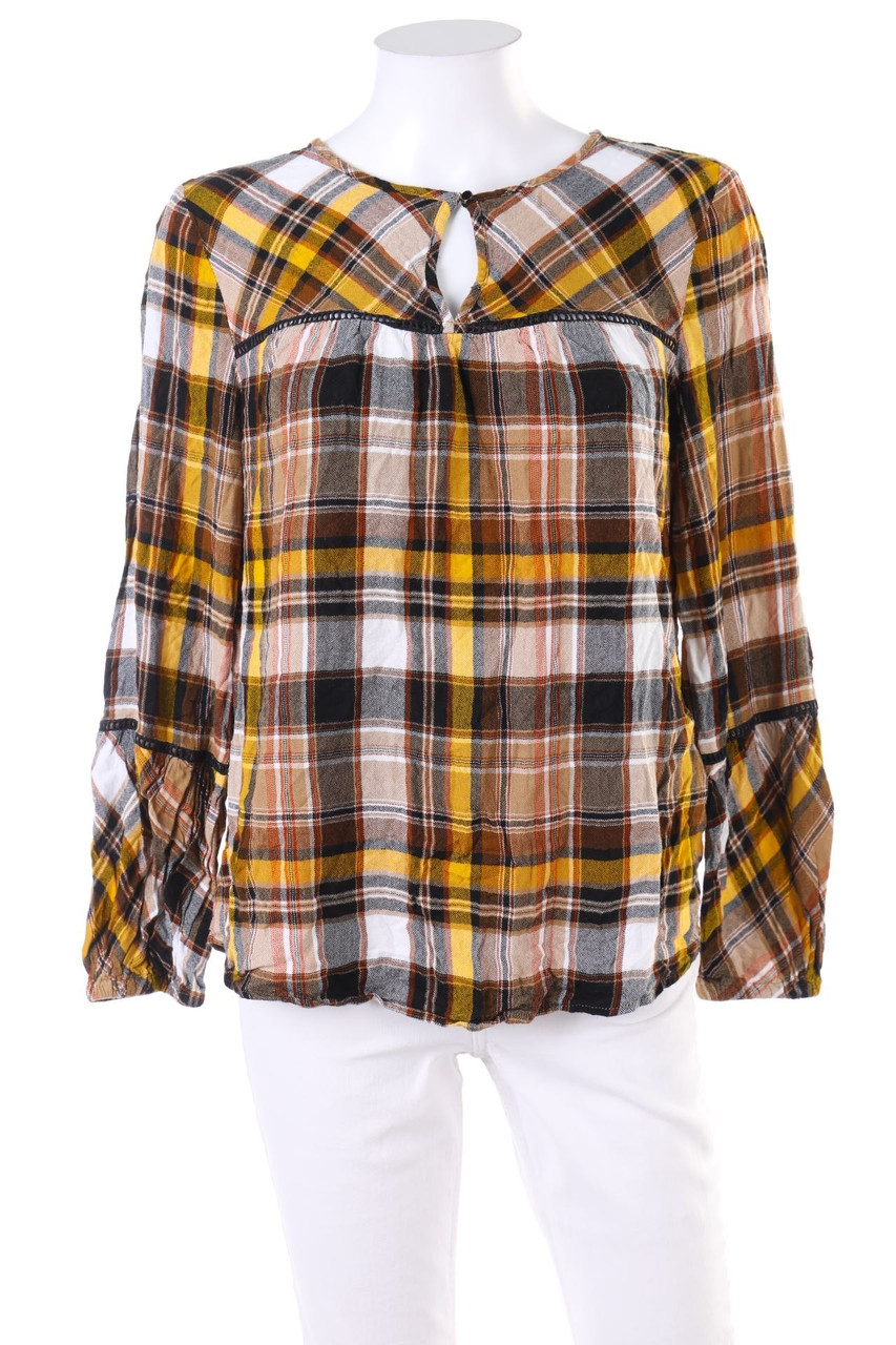 s.Oliver - Bluse mit Karo-Muster - D 40