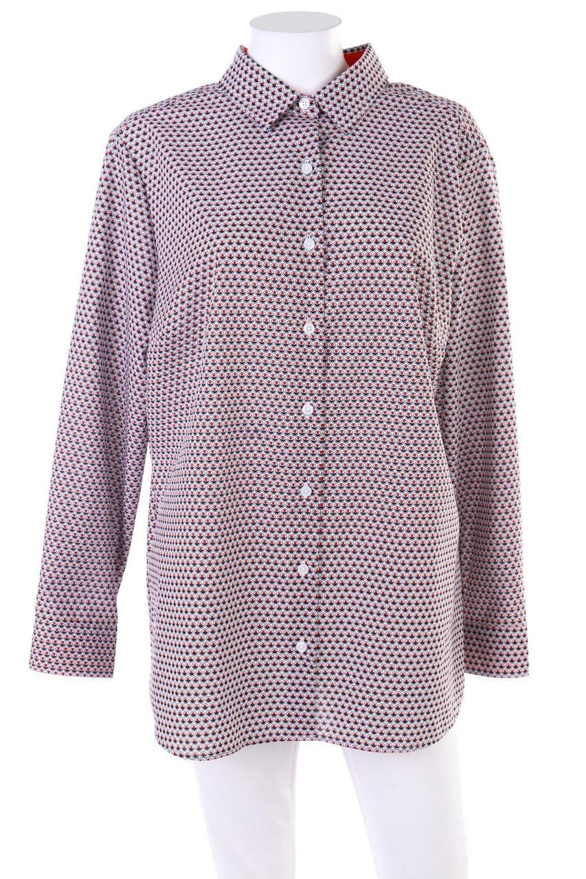 walbusch - Hemd-Bluse mit Muster - D 46